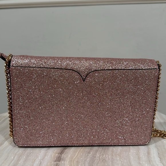 Kate Spade Bag Nicola Shimmer Sparkle Twistlock Crossbody/Shoulder Bag EUC Rare - Picture 6 of 17